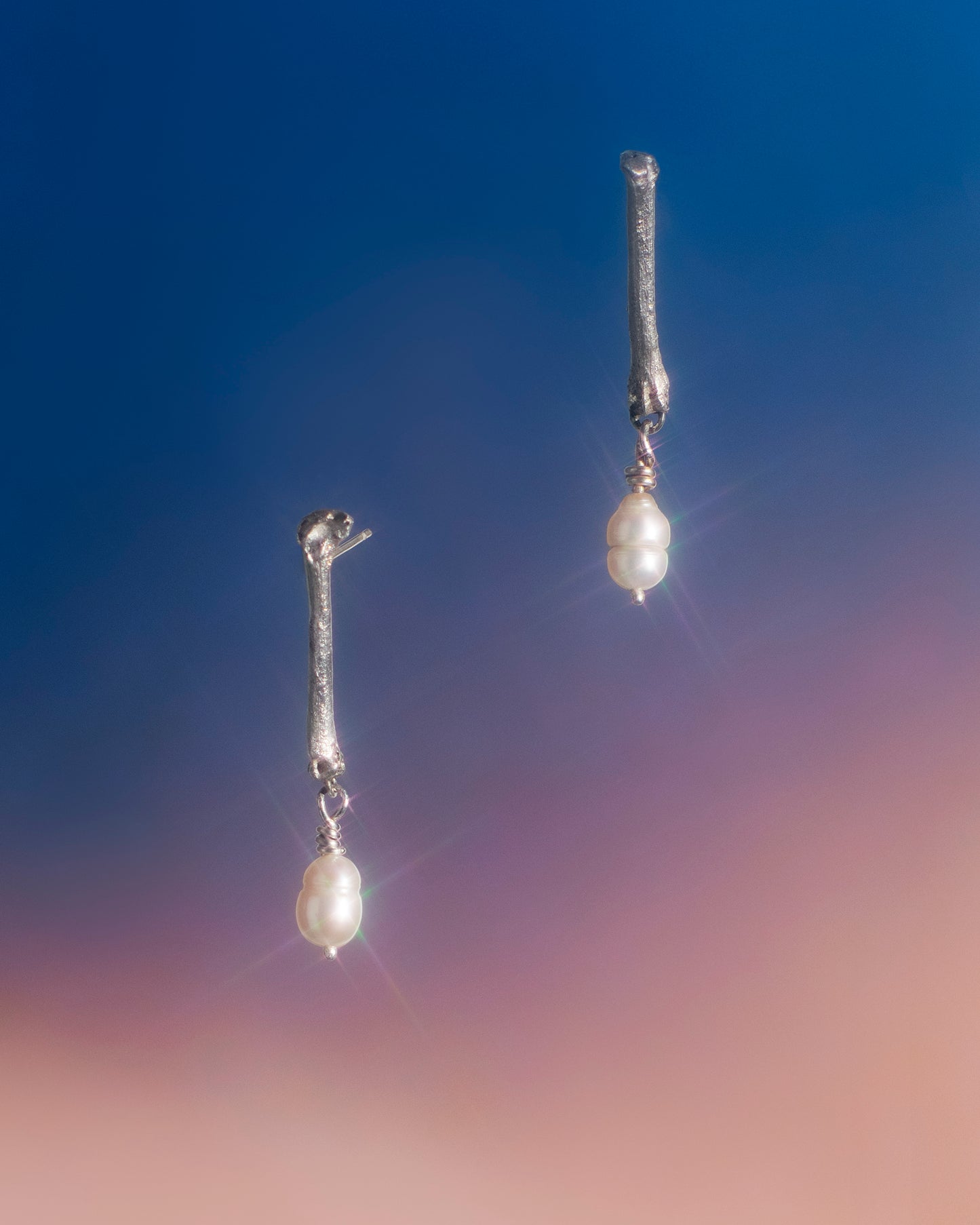 Bone Reliquary Earrings