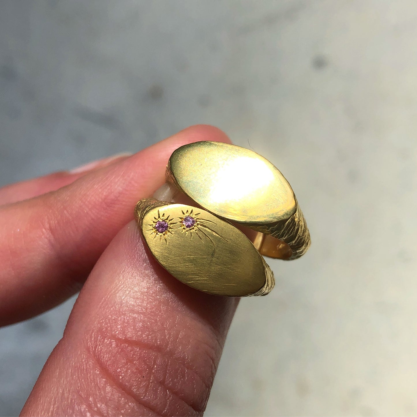 Baby Rough-Cut Signet