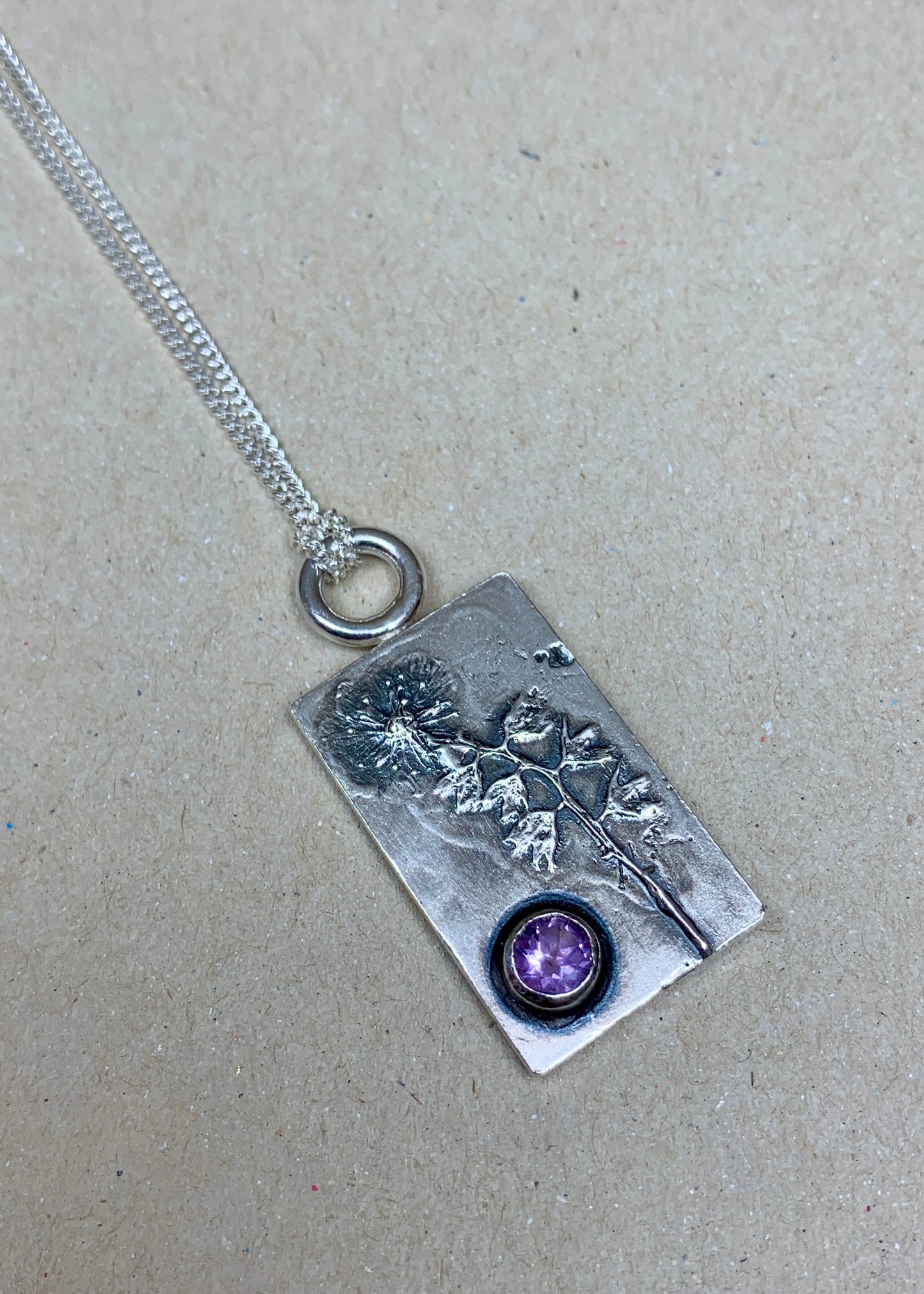 Pendentif Ghost Flower ★ Améthyste