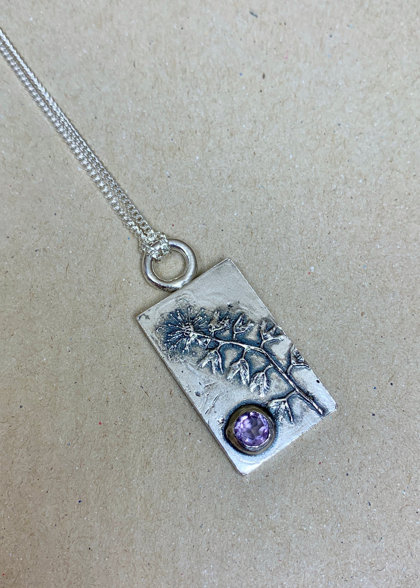 Pendentif Ghost Flower ★ Améthyste