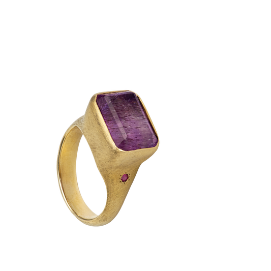 Amethyst & Ruby Ring