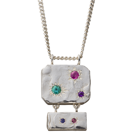 Pendentif Céleste cinq pierres - 2