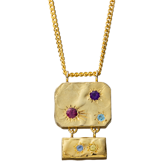 Pendentif Céleste cinq pierres - 4