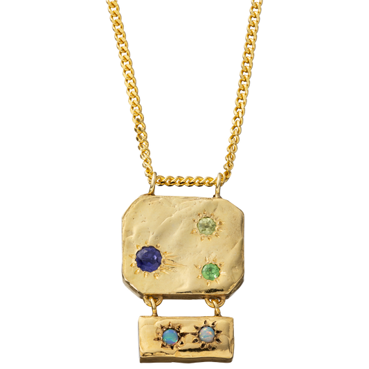 Pendentif Céleste cinq pierres - 5