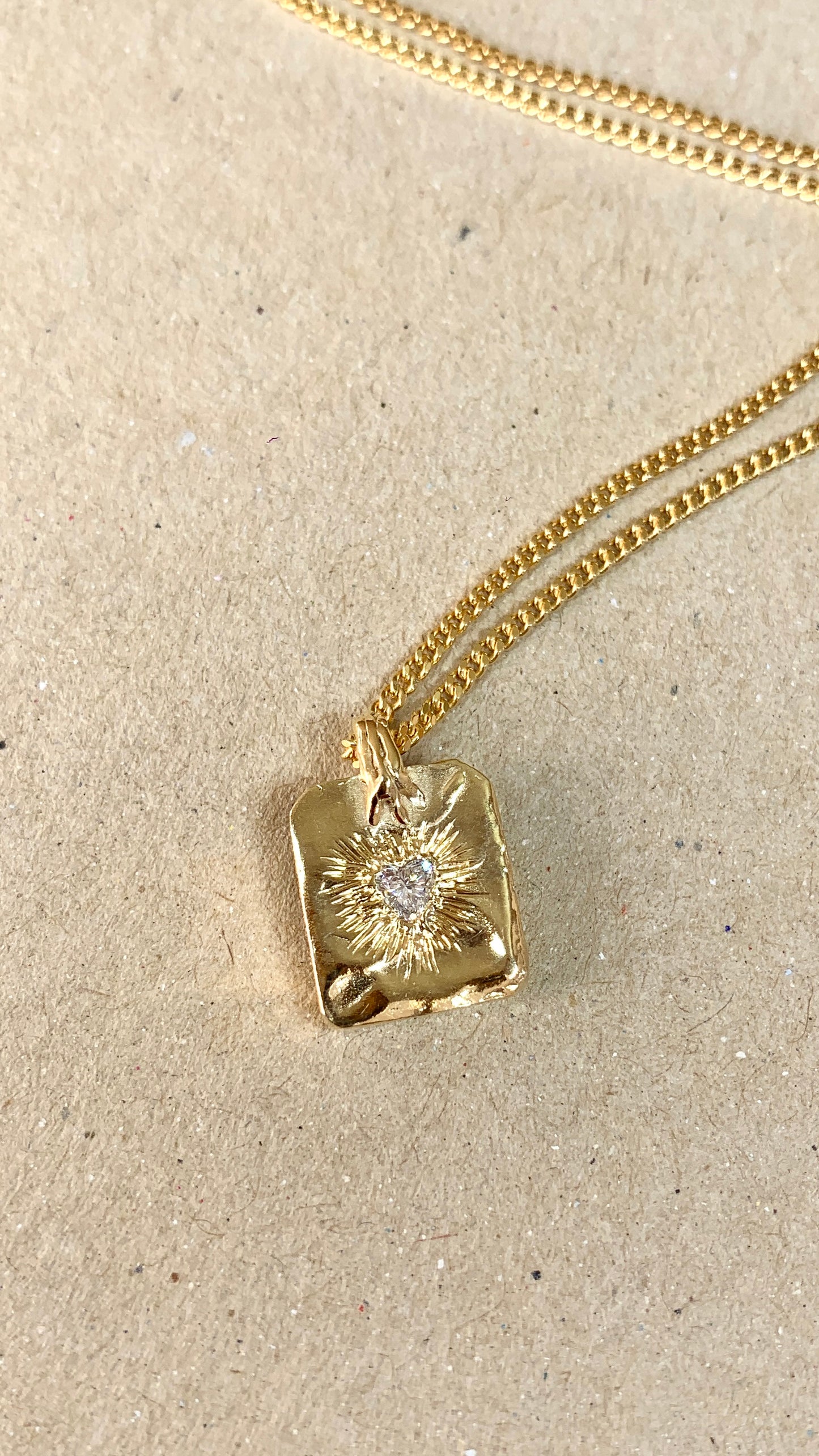 Pendentif Cœur Diamant