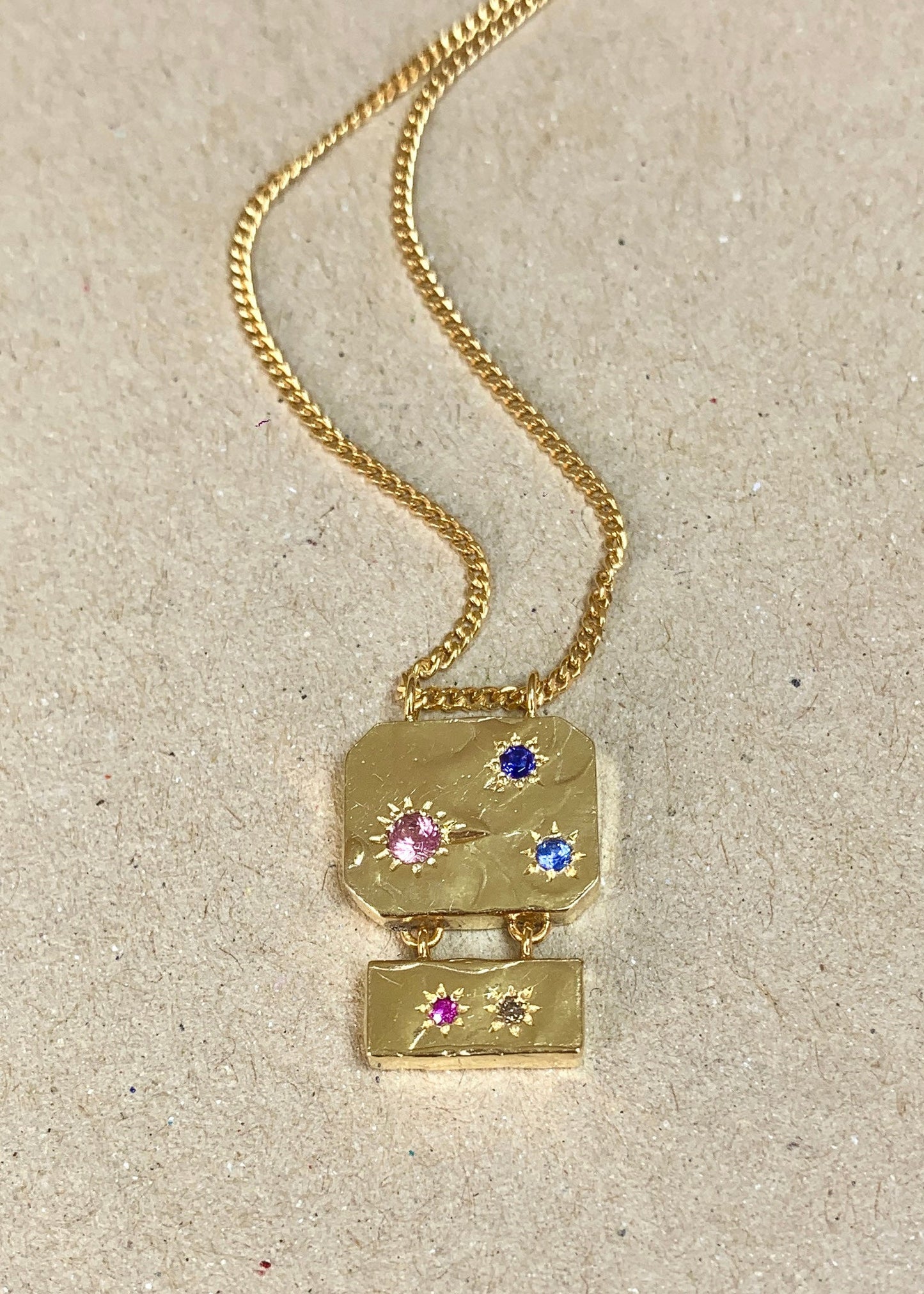 Pendentif Céleste cinq pierres - 3