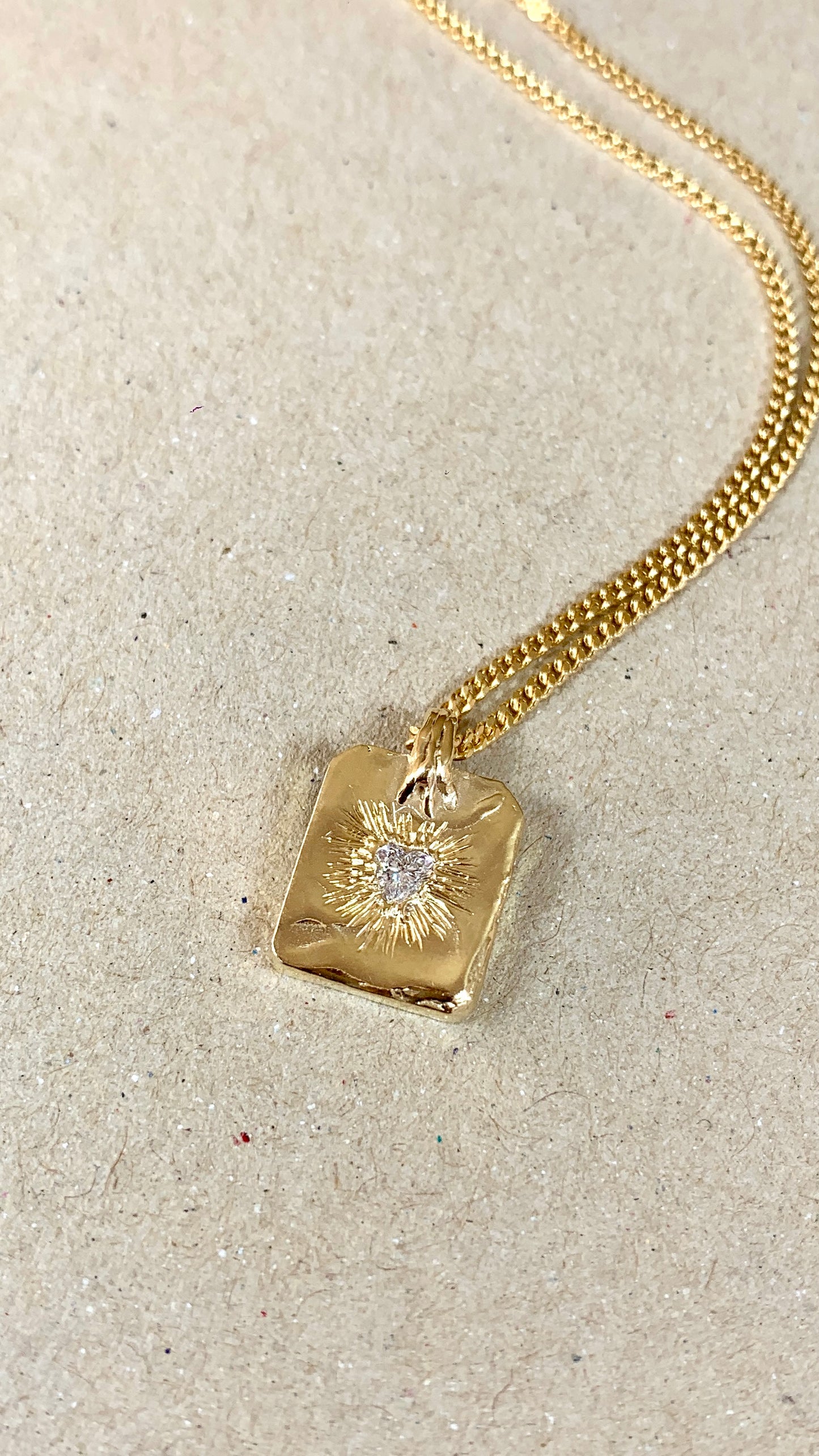 Pendentif Cœur Diamant