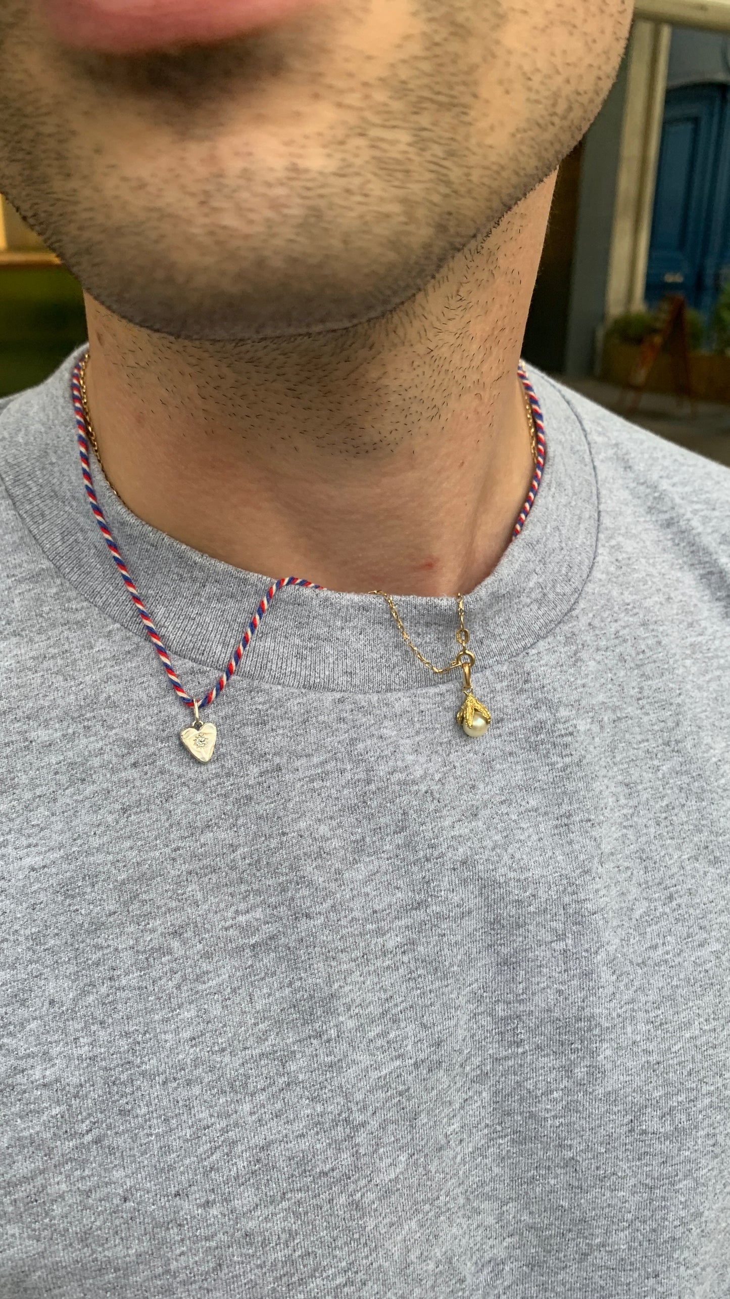 Diamond Molten Heart Charm
