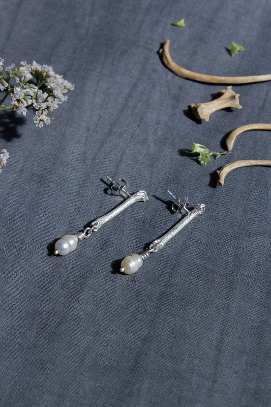 Bone Reliquary Earrings